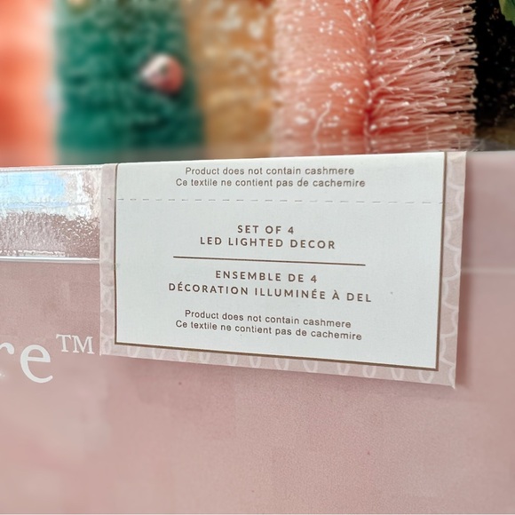 Cupcakes & Cashmere Iridescent Pastel Acrylic LED Christmas Tree Set - Picture 6 of 9